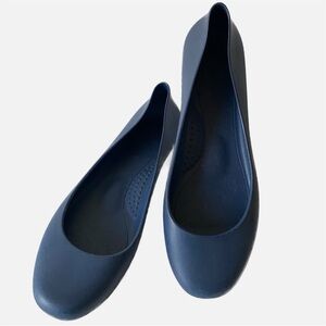 Okabashi, Georgia Matte Round Toe Jelly Ballet Flats